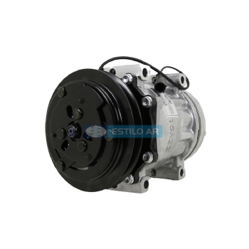 COMPRESSOR AA7H15AA U4275 MÁQUINA RETROESCAVADEIRA CASE 580N/ 580SN/ 590SN/ 580SN - 12 VOLTS POLIA 1A 132MM