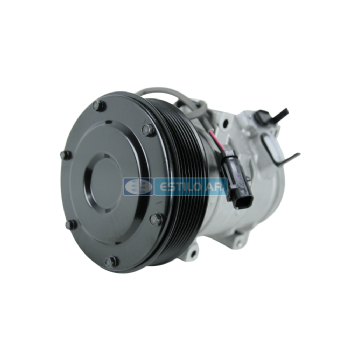 COMPRESSOR MODELO DENSO 10S17C MÁQUINA CATERPILLAR 336D/330CL - 24 VOLTS POLIA 8PK 145MM - OEM: 305-0324/ 305-0325/ 259-7243/ 245-7779