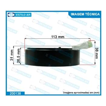 MAGNETICO COMPRESSOR VOLKSWAGEN GOL G5/G6 FOX 08